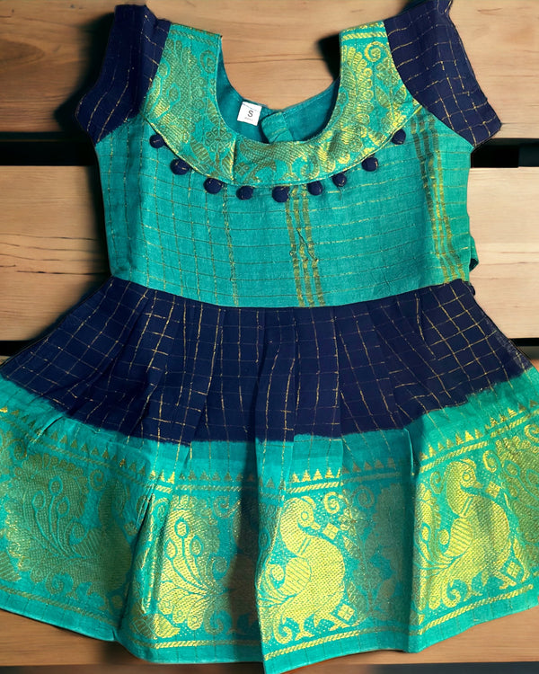 Cotton Sungudi Frock